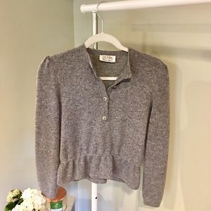 St. John for Neiman Marcus vintage grey cardigan